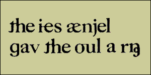 An example of the Initial Teaching Alphabet